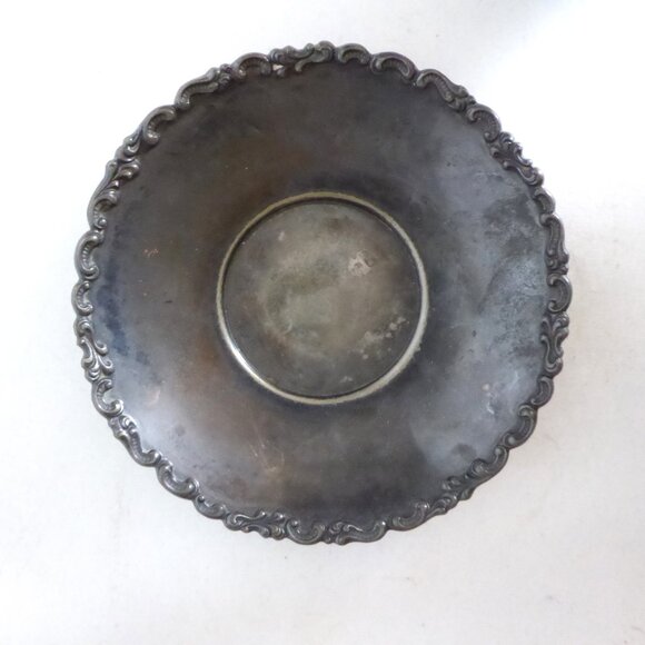 VINTAGE 1800’s MERMOD JACCARD QUADRUPLE PLATE SILVER TEA CUP & SAUCER - Picture 5 of 13